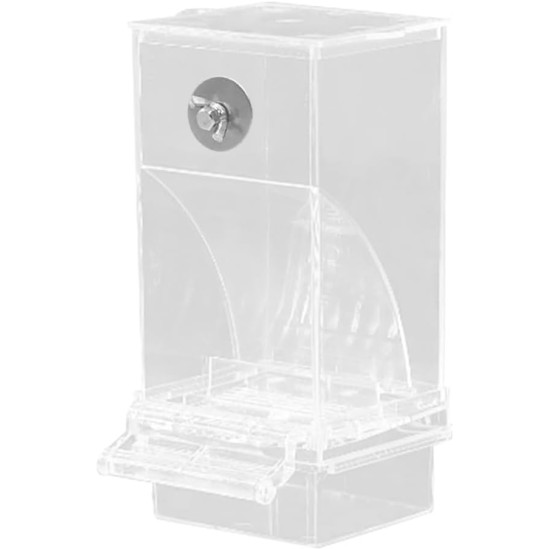 Acbmveen Transparent Bird Feeder, Automatic Parrot Feeder, Drinker, Seed Feeder, Cage for Small and Medium Parakeets Acbmveen Transparent Bird Feeder, Automatic Parrot Feeder, Drinker, Seed Feeder, Cage for Small and Medium Parakeets