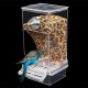 Acbmveen Transparent Bird Feeder, Automatic Parrot Feeder, Drinker, Seed Feeder, Cage for Small and Medium Parakeets Acbmveen Transparent Bird Feeder, Automatic Parrot Feeder, Drinker, Seed Feeder, Cage for Small and Medium Parakeets