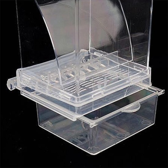 Acbmveen Transparent Bird Feeder, Automatic Parrot Feeder, Drinker, Seed Feeder, Cage for Small and Medium Parakeets Acbmveen Transparent Bird Feeder, Automatic Parrot Feeder, Drinker, Seed Feeder, Cage for Small and Medium Parakeets