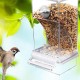 Acbmveen Transparent Bird Feeder, Automatic Parrot Feeder, Drinker, Seed Feeder, Cage for Small and Medium Parakeets Acbmveen Transparent Bird Feeder, Automatic Parrot Feeder, Drinker, Seed Feeder, Cage for Small and Medium Parakeets