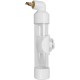 Automatic Drinking Device for Parrots, Bite Pen Spout, Acrylic Safe Bird Drinking Bottle with Large Capacity for Small Medium Parrots for Bird Cage Accessories (White)