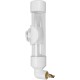 Automatic Drinking Device for Parrots, Bite Pen Spout, Acrylic Safe Bird Drinking Bottle with Large Capacity for Small Medium Parrots for Bird Cage Accessories (White)