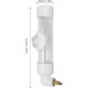 Automatic Drinking Device for Parrots, Bite Pen Spout, Acrylic Safe Bird Drinking Bottle with Large Capacity for Small Medium Parrots for Bird Cage Accessories (White)