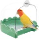 Ayicheyl Bird Bath for Cage, 3-in-1 Bird Bath, Drinking Bird, Bird Feeder House, Bird Bath Cage with Hook, Transparent for Budgies, Canaries, Chicks, Lovebirds Ayicheyl Bird Bath for Cage, 3-in-1 Bird Bath, Drinking Bird, Bird Feeder House, Bird Bath Cage with Hook, Transparent for Budgies, Canaries, Chicks, Lovebirds