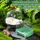 Ayicheyl Bird Bath for Cage, 3-in-1 Bird Bath, Drinking Bird, Bird Feeder House, Bird Bath Cage with Hook, Transparent for Budgies, Canaries, Chicks, Lovebirds Ayicheyl Bird Bath for Cage, 3-in-1 Bird Bath, Drinking Bird, Bird Feeder House, Bird Bath Cage with Hook, Transparent for Budgies, Canaries, Chicks, Lovebirds