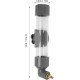 GLOGLOW Automatic Drinking Device for Parrots, Bite Pen Spout, Acrylic Safe Bird Drinking Bottle with Large Capacity for Small Medium Parrots for Bird Cage Accessories (Grey) GLOGLOW Automatic Drinking Device for Parrots, Bite Pen Spout, Acrylic Safe Bird Drinking Bottle with Large Capacity for Small Medium Parrots for Bird Cage Accessories (Grey)