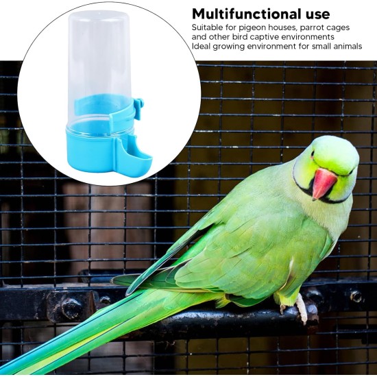 Haofy Parrot Water Dispenser, Dirt-Resistant, Bird Bath, Safe, Compact, Thick, Automatic, for Love Birds for Budgies (200 ml) Haofy Parrot Water Dispenser, Dirt-Resistant, Bird Bath, Safe, Compact, Thick, Automatic, for Love Birds for Budgies (200 ml)