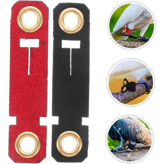 Levemolo Pack of 4 Bird Legs Rings for Parrots, Adjustable and Comfortable Foot Rings Made of Durable for Identification of Pets, Birds, Various Levemolo Pack of 4 Bird Legs Rings for Parrots, Adjustable and Comfortable Foot Rings Made of Durable for Identification of Pets, Birds, Various