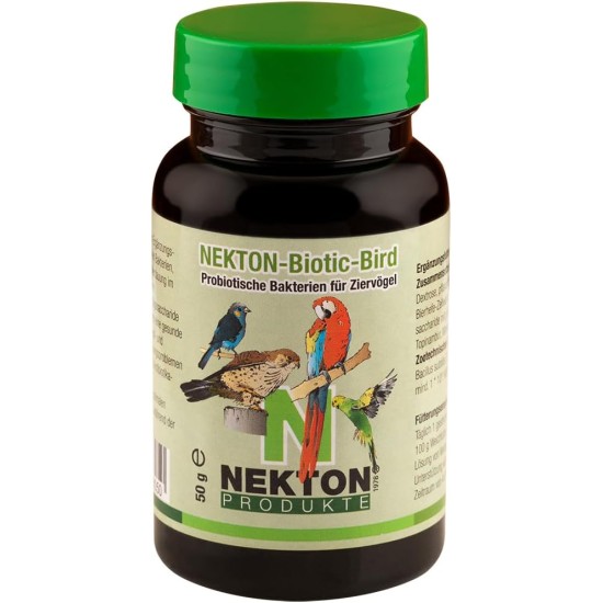 NEKTON-Biotic-Bird | Probiotikum für Zier- und Greifvögel | Ergänzungsfuttermittel (50g) NEKTON-Biotic-Bird | Probiotikum für Zier- und Greifvögel | Ergänzungsfuttermittel (50g)