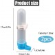 Pack of 2 Automatic Bird Baths for Parrots Budgies Parakeets Cockatiels Bird Cage Baths Hanging Water Bottle with 120 ml Capacity White (Blue) Pack of 2 Automatic Bird Baths for Parrots Budgies Parakeets Cockatiels Bird Cage Baths Hanging Water Bottle with 120 ml Capacity White (Blue)