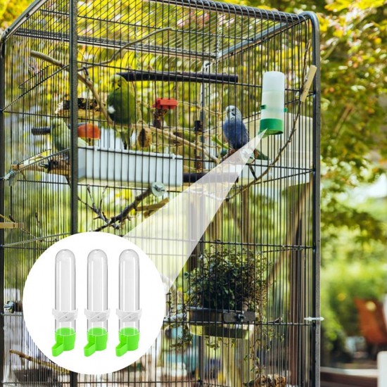 Pack of 3 Automatic Budgies Feeder for Bird Bath Cage, Bird Feeder Drinker for Cage, Bird Water Dispenser, Feeding Bowl, Bird Cage, Transparent Content 120 ml for Ornamental Birds, Parrots, Pigeons Pack of 3 Automatic Budgies Feeder for Bird Bath Cage, Bird Feeder Drinker for Cage, Bird Water Dispenser, Feeding Bowl, Bird Cage, Transparent Content 120 ml for Ornamental Birds, Parrots, Pigeons
