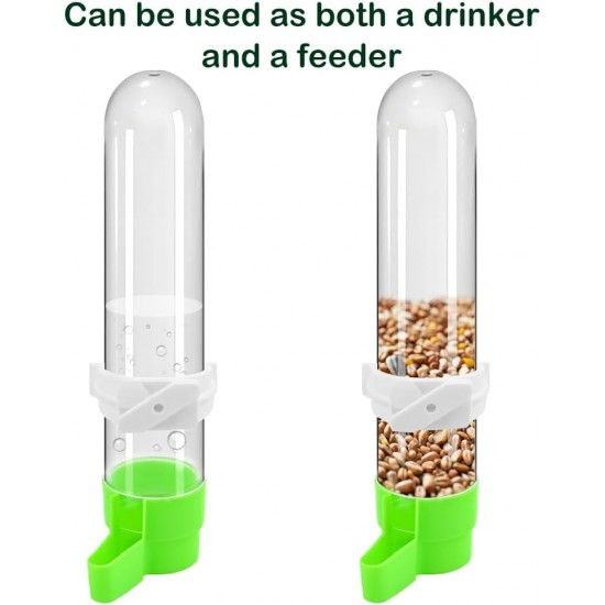 Pack of 3 Automatic Budgies Feeder for Bird Bath Cage, Bird Feeder Drinker for Cage, Bird Water Dispenser, Feeding Bowl, Bird Cage, Transparent Content 120 ml for Ornamental Birds, Parrots, Pigeons Pack of 3 Automatic Budgies Feeder for Bird Bath Cage, Bird Feeder Drinker for Cage, Bird Water Dispenser, Feeding Bowl, Bird Cage, Transparent Content 120 ml for Ornamental Birds, Parrots, Pigeons