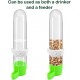 Pack of 3 Automatic Budgies Feeder for Bird Bath Cage, Bird Feeder Drinker for Cage, Bird Water Dispenser, Feeding Bowl, Bird Cage, Transparent Content 120 ml for Ornamental Birds, Parrots, Pigeons Pack of 3 Automatic Budgies Feeder for Bird Bath Cage, Bird Feeder Drinker for Cage, Bird Water Dispenser, Feeding Bowl, Bird Cage, Transparent Content 120 ml for Ornamental Birds, Parrots, Pigeons