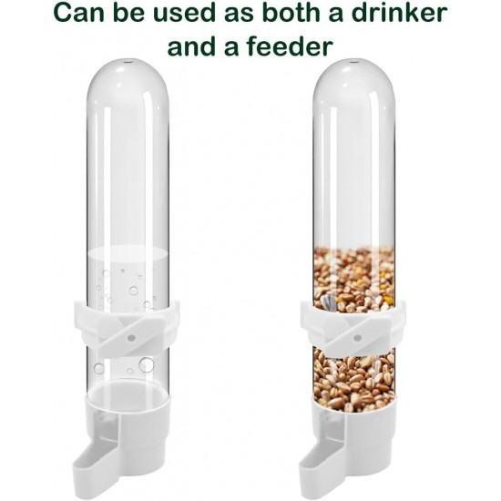 Pack of 3 Automatic Budgies Feeder for Bird Bath Cage, Bird Feeder Drinker for Cage, Bird Water Dispenser, Feeding Bowl, Bird Cage, Transparent Content 120 ml for Ornamental Birds, Parrots, Pigeons Pack of 3 Automatic Budgies Feeder for Bird Bath Cage, Bird Feeder Drinker for Cage, Bird Water Dispenser, Feeding Bowl, Bird Cage, Transparent Content 120 ml for Ornamental Birds, Parrots, Pigeons