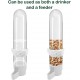 Pack of 3 Automatic Budgies Feeder for Bird Bath Cage, Bird Feeder Drinker for Cage, Bird Water Dispenser, Feeding Bowl, Bird Cage, Transparent Content 120 ml for Ornamental Birds, Parrots, Pigeons Pack of 3 Automatic Budgies Feeder for Bird Bath Cage, Bird Feeder Drinker for Cage, Bird Water Dispenser, Feeding Bowl, Bird Cage, Transparent Content 120 ml for Ornamental Birds, Parrots, Pigeons