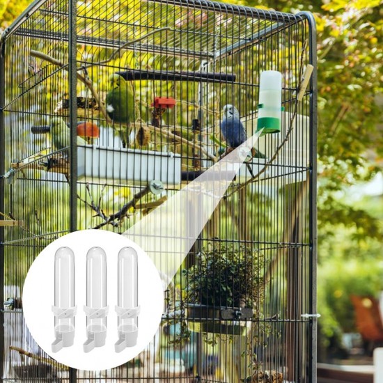 Pack of 3 Automatic Budgies Feeder for Bird Bath Cage, Bird Feeder Drinker for Cage, Bird Water Dispenser, Feeding Bowl, Bird Cage, Transparent Content 120 ml for Ornamental Birds, Parrots, Pigeons Pack of 3 Automatic Budgies Feeder for Bird Bath Cage, Bird Feeder Drinker for Cage, Bird Water Dispenser, Feeding Bowl, Bird Cage, Transparent Content 120 ml for Ornamental Birds, Parrots, Pigeons
