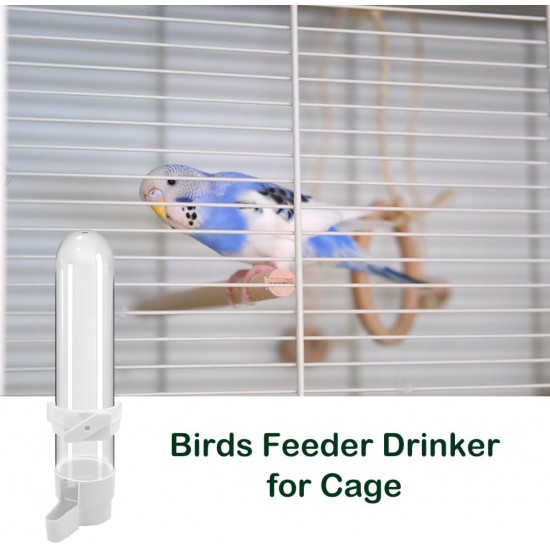 Pack of 3 Automatic Budgies Feeder for Bird Bath Cage, Bird Feeder Drinker for Cage, Bird Water Dispenser, Feeding Bowl, Bird Cage, Transparent Content 120 ml for Ornamental Birds, Parrots, Pigeons Pack of 3 Automatic Budgies Feeder for Bird Bath Cage, Bird Feeder Drinker for Cage, Bird Water Dispenser, Feeding Bowl, Bird Cage, Transparent Content 120 ml for Ornamental Birds, Parrots, Pigeons