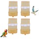 Pack of 4 Bird Water Dispensers, Liwein Automatic Birds Feeder, Water Dispenser, Plastic Birds Feeder, Birds Drinking Bottles, Feeding Bowl for Bird, Parrot, Pigeon, Bird Water Dispenser (Yellow) Pack of 4 Bird Water Dispensers, Liwein Automatic Birds Feeder, Water Dispenser, Plastic Birds Feeder, Birds Drinking Bottles, Feeding Bowl for Bird, Parrot, Pigeon, Bird Water Dispenser (Yellow)