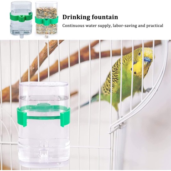 Pack of 4 Bird Water Dispensers, Liwein Automatic Birds Feeder, Water Dispenser, Plastic Birds Feeder, Birds Drinking Bottles, Feeding Bowl for Bird, Parrot, Pigeon, Bird Water Dispenser (Yellow) Pack of 4 Bird Water Dispensers, Liwein Automatic Birds Feeder, Water Dispenser, Plastic Birds Feeder, Birds Drinking Bottles, Feeding Bowl for Bird, Parrot, Pigeon, Bird Water Dispenser (Yellow)