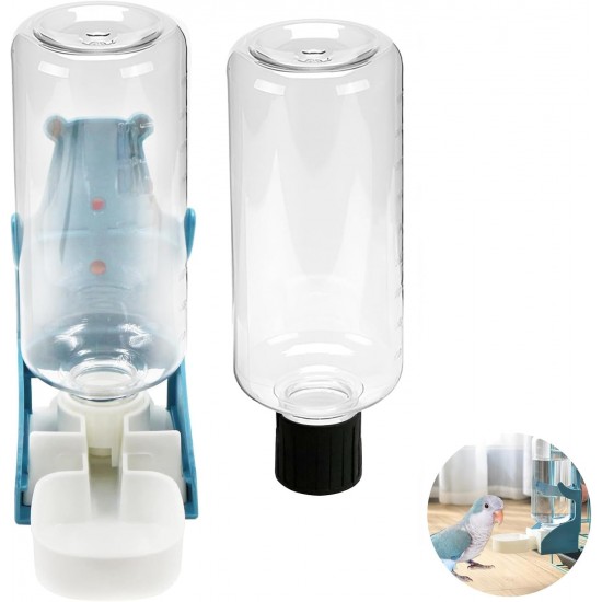 Rynvarl Automatic Bird Water Feeder Water Feeder 500ml for Budgies Parrot Canary Rodent Clean Leakproof Double Tank Rynvarl Automatic Bird Water Feeder Water Feeder 500ml for Budgies Parrot Canary Rodent Clean Leakproof Double Tank