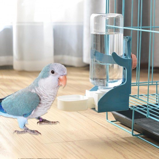 Rynvarl Automatic Bird Water Feeder Water Feeder 500ml for Budgies Parrot Canary Rodent Clean Leakproof Double Tank Rynvarl Automatic Bird Water Feeder Water Feeder 500ml for Budgies Parrot Canary Rodent Clean Leakproof Double Tank