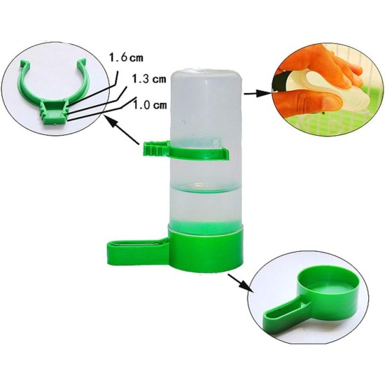 Yardwe Poultry Drinker Automatic Chicken Water Feeder Drinker Birds Feeder Drinker for Cage Size S Pack of 5 Yardwe Poultry Drinker Automatic Chicken Water Feeder Drinker Birds Feeder Drinker for Cage Size S Pack of 5