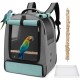 ALLSOPETS Bird Backpack, Lightweight and Breathable, Portable Parrot Carrier for Small Animals, with Stand, Adjustable Height and Viewing Window, Ideal for Travel (Anthracite Grey) ALLSOPETS Bird Backpack, Lightweight and Breathable, Portable Parrot Carrier for Small Animals, with Stand, Adjustable Height and Viewing Window, Ideal for Travel (Anthracite Grey)