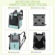 ALLSOPETS Bird Backpack, Lightweight and Breathable, Portable Parrot Carrier for Small Animals, with Stand, Adjustable Height and Viewing Window, Ideal for Travel (Anthracite Grey) ALLSOPETS Bird Backpack, Lightweight and Breathable, Portable Parrot Carrier for Small Animals, with Stand, Adjustable Height and Viewing Window, Ideal for Travel (Anthracite Grey)