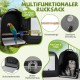 ALLSOPETS Bird Backpack, Lightweight and Breathable, Portable Parrot Carrier for Small Animals, with Stand, Adjustable Height and Viewing Window, Ideal for Travel (Anthracite Grey) ALLSOPETS Bird Backpack, Lightweight and Breathable, Portable Parrot Carrier for Small Animals, with Stand, Adjustable Height and Viewing Window, Ideal for Travel (Anthracite Grey)