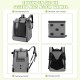 ALLSOPETS Bird Backpack, Lightweight and Breathable, Portable Parrot Carrier for Small Animals, with Stand, Adjustable Height and Viewing Window, Ideal for Travel (Anthracite Grey) ALLSOPETS Bird Backpack, Lightweight and Breathable, Portable Parrot Carrier for Small Animals, with Stand, Adjustable Height and Viewing Window, Ideal for Travel (Anthracite Grey)