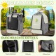 ALLSOPETS Bird Backpack, Lightweight and Breathable, Portable Parrot Carrier for Small Animals, with Stand, Adjustable Height and Viewing Window, Ideal for Travel (Anthracite Grey) ALLSOPETS Bird Backpack, Lightweight and Breathable, Portable Parrot Carrier for Small Animals, with Stand, Adjustable Height and Viewing Window, Ideal for Travel (Anthracite Grey)