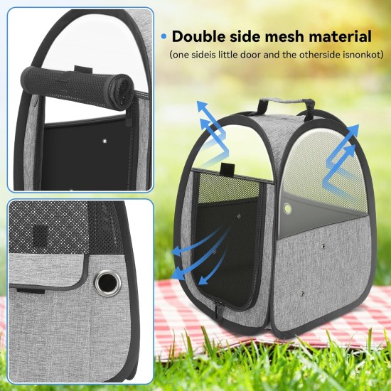 Akinerri Bird Travel Bag Small Bird Travel Bag Transparent Breathable Travel Cage Bird Cage Parrot Transport Box Includes Perch and Bottom Tray Akinerri Bird Travel Bag Small Bird Travel Bag Transparent Breathable Travel Cage Bird Cage Parrot Transport Box Includes Perch and Bottom Tray