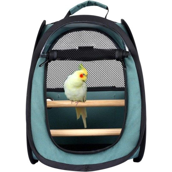Akinerri Bird Travel Bag Small Bird Travel Bag Transparent Breathable Travel Cage for Birds Parrot Includes Perch and Floor Shelf Akinerri Bird Travel Bag Small Bird Travel Bag Transparent Breathable Travel Cage for Birds Parrot Includes Perch and Floor Shelf