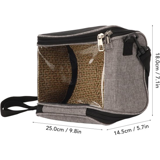 Bird Carrier Bag Bird Cage with Shoulder Strap, Lightweight for Parrots, Portable Bird Travel Bag, Transparent, Breathable Travel Cage (Grey) Bird Carrier Bag Bird Cage with Shoulder Strap, Lightweight for Parrots, Portable Bird Travel Bag, Transparent, Breathable Travel Cage (Grey)