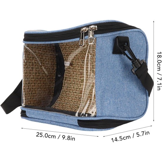 Bird Carrier Bag Bird Cage with Shoulder Strap, Lightweight for Parrots, Portable Bird Travel Bag, Transparent, Breathable Travel Cage (Grey) Bird Carrier Bag Bird Cage with Shoulder Strap, Lightweight for Parrots, Portable Bird Travel Bag, Transparent, Breathable Travel Cage (Grey)