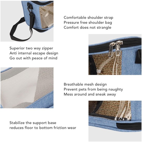 Bird Carrier Bag Bird Cage with Shoulder Strap, Lightweight for Parrots, Portable Bird Travel Bag, Transparent, Breathable Travel Cage (Grey) Bird Carrier Bag Bird Cage with Shoulder Strap, Lightweight for Parrots, Portable Bird Travel Bag, Transparent, Breathable Travel Cage (Grey)