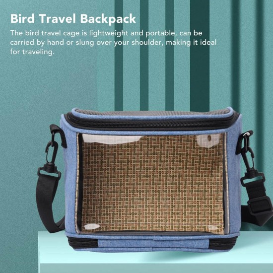 Bird Carrier Bag Bird Cage with Shoulder Strap, Lightweight for Parrots, Portable Bird Travel Bag, Transparent, Breathable Travel Cage (Grey) Bird Carrier Bag Bird Cage with Shoulder Strap, Lightweight for Parrots, Portable Bird Travel Bag, Transparent, Breathable Travel Cage (Grey)