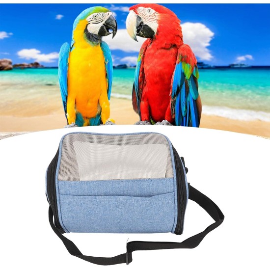 Bird Carrier Bag Bird Cage with Shoulder Strap, Lightweight for Parrots, Portable Bird Travel Bag, Transparent, Breathable Travel Cage (Grey) Bird Carrier Bag Bird Cage with Shoulder Strap, Lightweight for Parrots, Portable Bird Travel Bag, Transparent, Breathable Travel Cage (Grey)