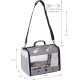 Bird Carrier for Travel, Transparent Bird Box with Metal Tray and Standing Pole for Parakeets, Parrots, Budgies, Cockatiels (Grey) Bird Carrier for Travel, Transparent Bird Box with Metal Tray and Standing Pole for Parakeets, Parrots, Budgies, Cockatiels (Grey)