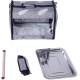 Bird Carrier for Travel, Transparent Bird Box with Metal Tray and Standing Pole for Parakeets, Parrots, Budgies, Cockatiels (Grey) Bird Carrier for Travel, Transparent Bird Box with Metal Tray and Standing Pole for Parakeets, Parrots, Budgies, Cockatiels (Grey)