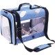 Bird Carrier for Travel, Transparent Bird Box with Metal Tray and Standing Pole for Parakeets, Parrots, Budgies, Cockatiels (Grey) Bird Carrier for Travel, Transparent Bird Box with Metal Tray and Standing Pole for Parakeets, Parrots, Budgies, Cockatiels (Grey)