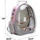 Bird Carrier for Travel, Transparent Bird Box with Metal Tray and Standing Pole for Parakeets, Parrots, Budgies, Cockatiels (Grey) Bird Carrier for Travel, Transparent Bird Box with Metal Tray and Standing Pole for Parakeets, Parrots, Budgies, Cockatiels (Grey)
