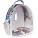 Bird Carrier for Travel, Transparent Bird Box with Metal Tray and Standing Pole for Parakeets, Parrots, Budgies, Cockatiels (Grey) Bird Carrier for Travel, Transparent Bird Box with Metal Tray and Standing Pole for Parakeets, Parrots, Budgies, Cockatiels (Grey)