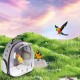 Bird Carrier for Travel, Transparent Bird Box with Metal Tray and Standing Pole for Parakeets, Parrots, Budgies, Cockatiels (Grey) Bird Carrier for Travel, Transparent Bird Box with Metal Tray and Standing Pole for Parakeets, Parrots, Budgies, Cockatiels (Grey)
