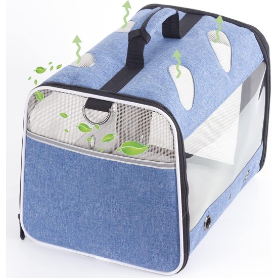 Bird Carrier for Travel, Transparent Bird Box with Metal Tray and Standing Pole for Parakeets, Parrots, Budgies, Cockatiels (Grey) Bird Carrier for Travel, Transparent Bird Box with Metal Tray and Standing Pole for Parakeets, Parrots, Budgies, Cockatiels (Grey)