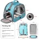 Bird Carry Bag with Standing Bar and Stainless Steel Tray, Portable Bird Cage, Pet Travel Bag for Parrots, Backpack for Birds with Wooden Stick, Small Pet Carry Bag, Bird Transport Box (Blue) Bird Carry Bag with Standing Bar and Stainless Steel Tray, Portable Bird Cage, Pet Travel Bag for Parrots, Backpack for Birds with Wooden Stick, Small Pet Carry Bag, Bird Transport Box (Blue)