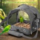 Bird Carry Bag with Standing Bar and Stainless Steel Tray, Portable Bird Cage, Pet Travel Bag for Parrots, Backpack for Birds with Wooden Stick, Small Pet Carry Bag, Bird Transport Box (Blue) Bird Carry Bag with Standing Bar and Stainless Steel Tray, Portable Bird Cage, Pet Travel Bag for Parrots, Backpack for Birds with Wooden Stick, Small Pet Carry Bag, Bird Transport Box (Blue)