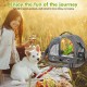 Bird Carry Bag with Standing Bar and Stainless Steel Tray, Portable Bird Cage, Pet Travel Bag for Parrots, Backpack for Birds with Wooden Stick, Small Pet Carry Bag, Bird Transport Box (Blue) Bird Carry Bag with Standing Bar and Stainless Steel Tray, Portable Bird Cage, Pet Travel Bag for Parrots, Backpack for Birds with Wooden Stick, Small Pet Carry Bag, Bird Transport Box (Blue)