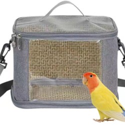 CiCixixi Transport Container for Birds, Bird Cage Budgie, Bird Transport Box, Portable Bird Carrier Travel Bag, Transparent Breathable Travel Cage for Pets, Grey CiCixixi Transport Container for Birds, Bird Cage Budgie, Bird Transport Box, Portable Bird Carrier Travel Bag, Transparent Breathable Travel Cage for Pets, Grey