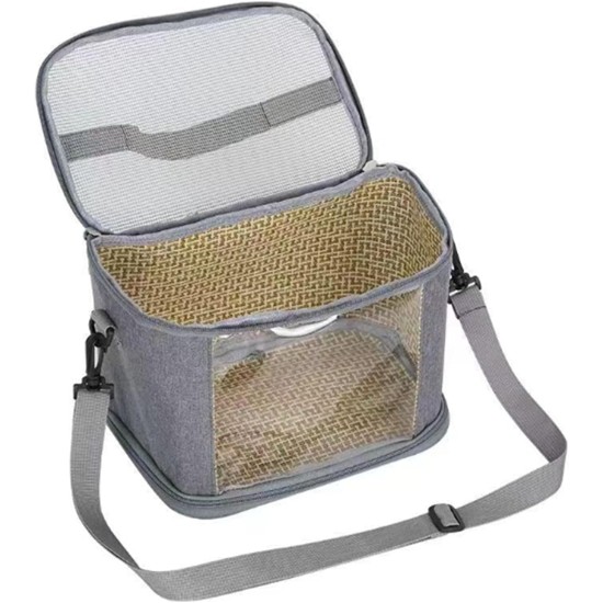 CiCixixi Transport Container for Birds, Bird Cage Budgie, Bird Transport Box, Portable Bird Carrier Travel Bag, Transparent Breathable Travel Cage for Pets, Grey CiCixixi Transport Container for Birds, Bird Cage Budgie, Bird Transport Box, Portable Bird Carrier Travel Bag, Transparent Breathable Travel Cage for Pets, Grey